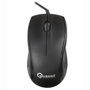 MOUSE QUASAD QM-703U 3D Wired 1.5mts Negro
